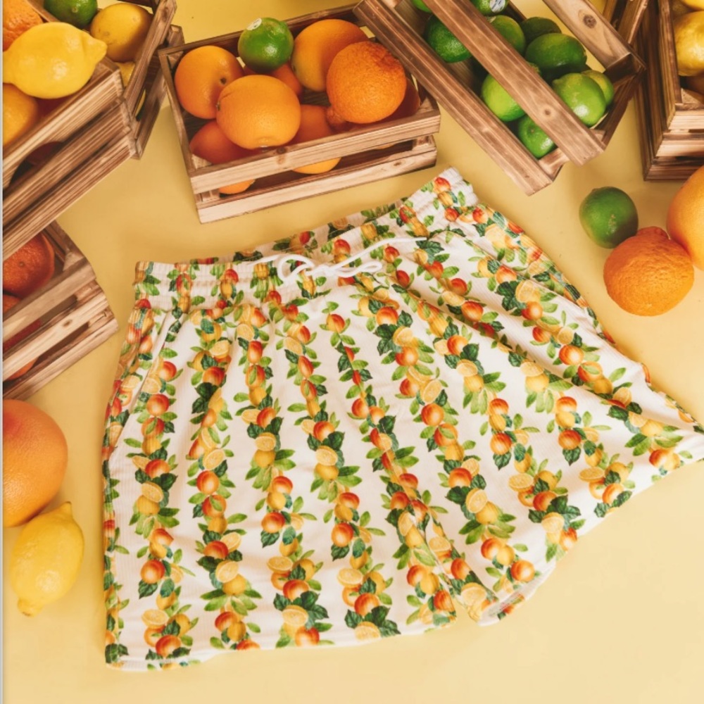 Show Me Your Mumu citrus Man Mu swim trunks
